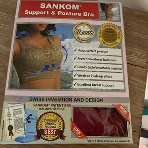 Sankom Bra Instruction Panel - Beige Illustration L/XL